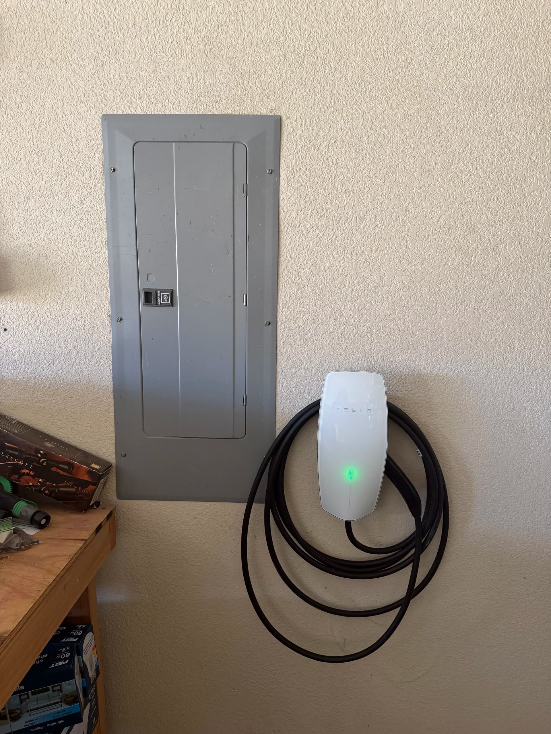 Gallery photos for Tesla Wall Charger Level 2 Install in Haltom City: Image #1