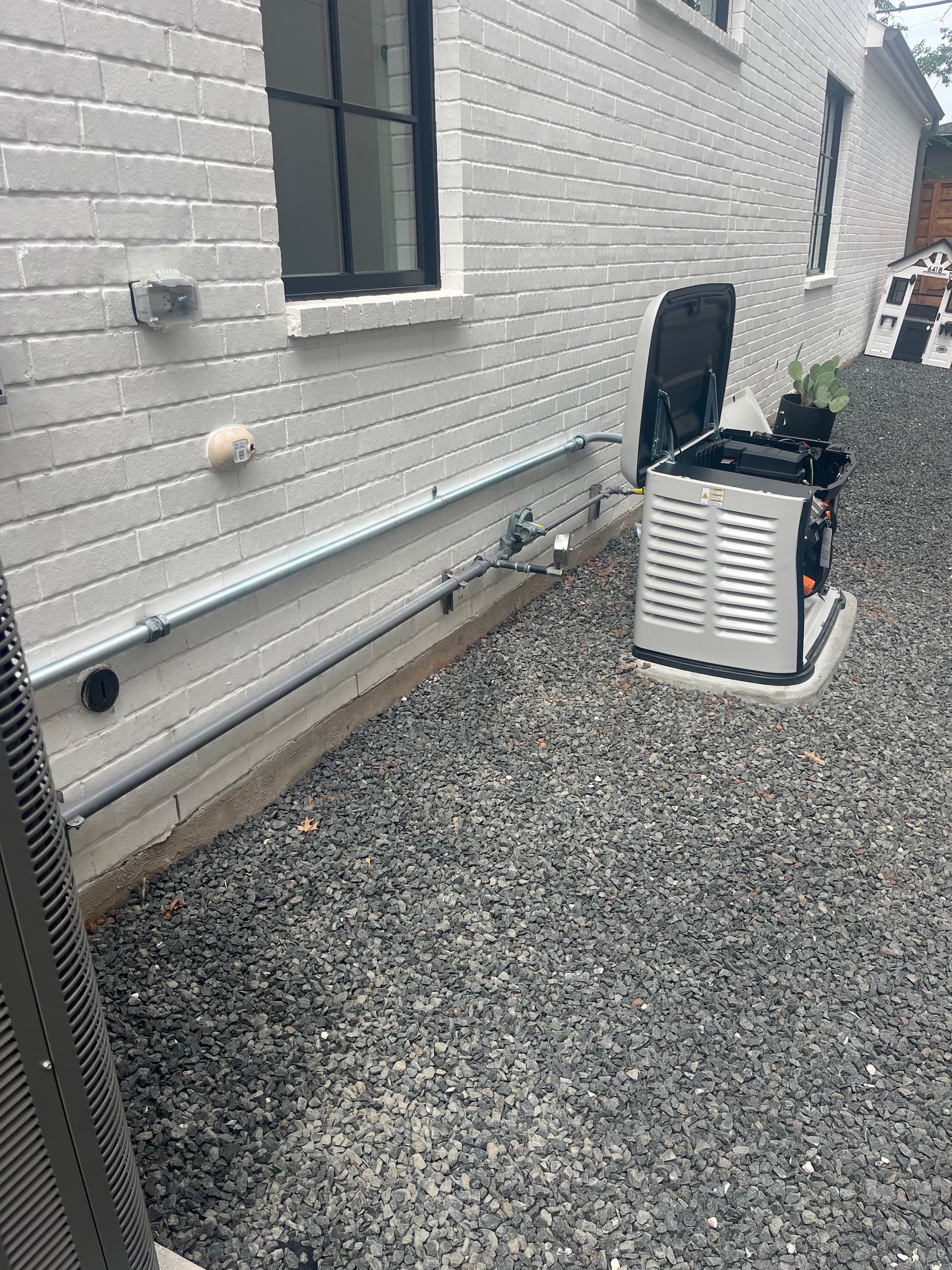 Gallery photos for 26kW Generac Generator and ATS Install in Dallas: Image #1